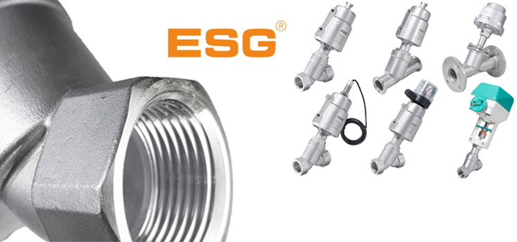 ESG, ESG valves, angle seat valve, manual angle seat valve, multi channel valve, filling valve, tank bottom valve, sampling valve, steam trap, strainer